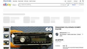 Panasonic - CQ-CX160U CD MP3 Player