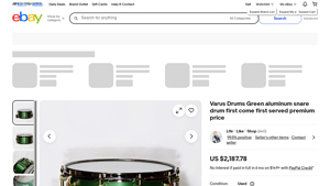 Varus - Green Aluminum Snare Drum