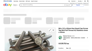 A2 Stainless Steel - M6 x 1.0 x 45mm Hex Head Cap Screw