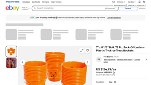 Fun Express - 7 x 8 1/2 Bulk Jack-O’-Lantern Buckets
