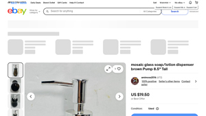 Mosaic - Glass Soap Dispenser