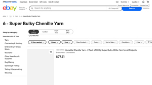 Super Bulky Chenille Yarn - Multi-Color Options