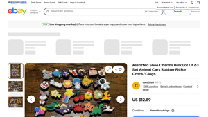 Unbranded - Assorted Shoe Charms Bulk Lot of 63