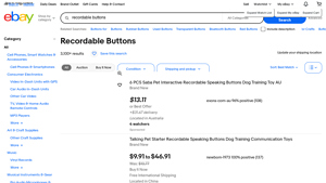 eBay - Recordable Buttons for Pet Training