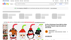 Christmas Cups - 24 Pcs Set with Lid & Straw