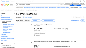 Card Vending Machines - Various Brands Available