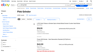 Pink Grinder - Various Styles & Sizes
