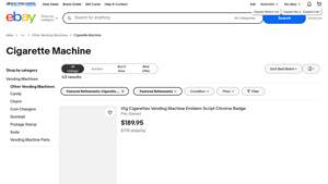 eBay - Cigarette Machines