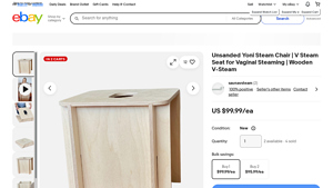 Sauna V - Unsanded Yoni Steam Chair
