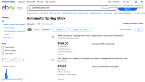 Automatic Spring Stick - Various Conditions Available