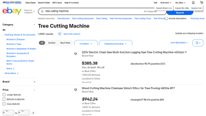 eBay - Tree Cutting Machines