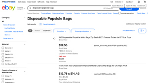 Disposable Popsicle Bags - Key Product Details
