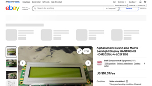 LCD Display - 2 Line Back Light