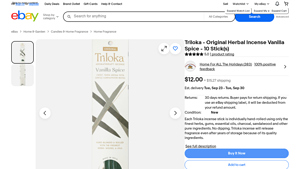 Triloka - Original Herbal Incense Vanilla Spice