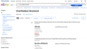 QCQIANG - 26pcs Oval Rubber Grommets