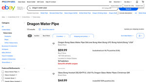 Dragon Water Pipe - Various Styles and Sizes