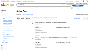 Adler - Pen Listings