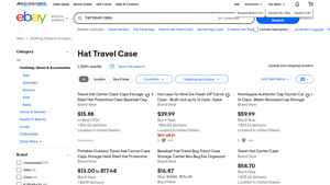 eBay - Hat Travel Cases
