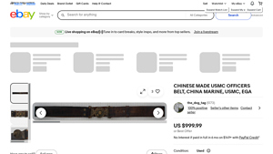 Chinese - USMC Officers Belt