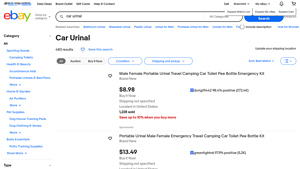 eBay - Car Urinal