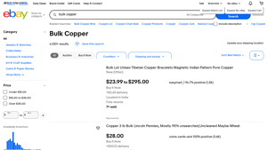 eBay - Bulk Copper Products