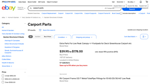 Outsunny - Canopy Parts 10'x20' Replacement Top