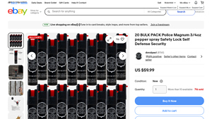Police Magnum - 20 Bulk Pack Pepper Spray