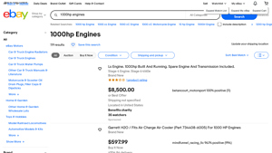 Chevrolet - 1000hp Engines