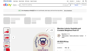 Warmies - Warmies Lobster Heatable and Coolable Weighted Plush