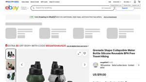 Grenade Shape - Collapsible Water Bottle