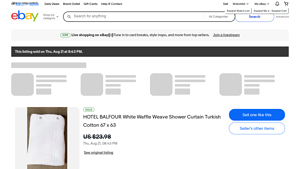 HOTEL BALFOUR - Waffle Weave Shower Curtain