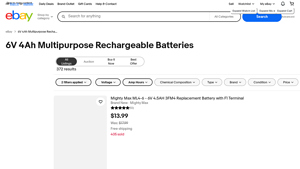 Casil - 6V 4Ah Rechargeable Battery