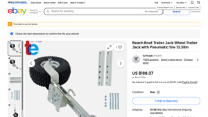 turitrade - Beach Boat Trailer Jack Wheel