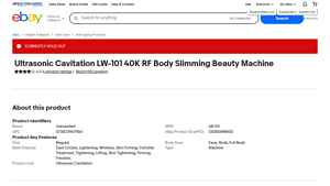 Unbranded - Ultrasonic Cavitation LW-101 Beauty Machine