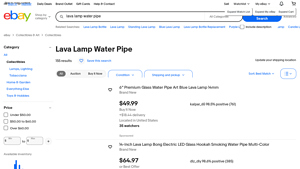 eBay - Lava Lamp Water Pipes