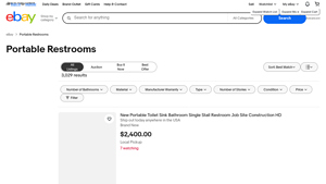 eBay - Portable Restrooms