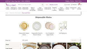 eFavormart - Disposable Plates