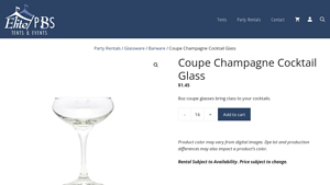 Elite PBS - Coupe Champagne Cocktail Glass