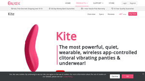 Enjox - Enjox® Kite App-Controlled Vibrating Panties