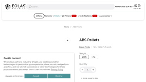 Eolas Prints - ABS Pellets 500g