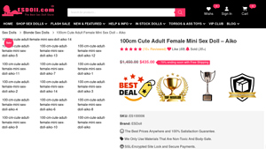 ES Doll - 100cm Cute Adult Female Mini Sex Doll - Aiko