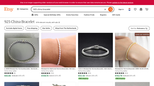 Etsy - 925 Sterling Silver Bracelets