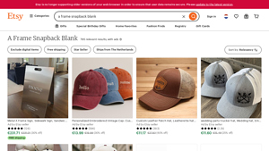 Etsy - A Frame Snapback Hats
