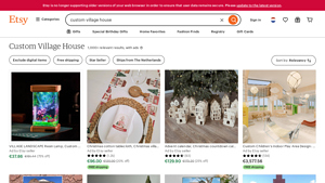 Etsy - Custom Village House Products