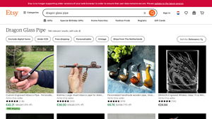Etsy - Dragon Glass Pipes
