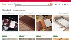 Etsy - Unique Ring Binders