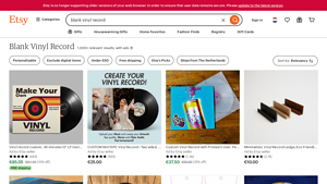 Etsy - Blank Vinyl Records
