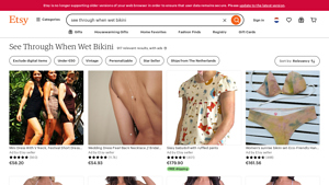 Etsy - See Through When Wet Bikini