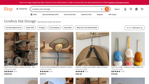 Etsy - Cowboy Hat Rack, Wall Mounted Display