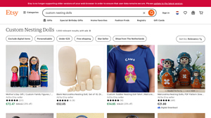 Etsy - Personalized Hand Painted Russian Dolls